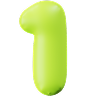 Number 1 3D Ico